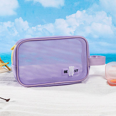 Saco de praia de malha de poliéster para viagens de negócios e férias O acessório de viagem perfeito
