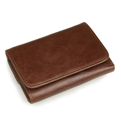 Carteira masculina de couro PU 2024 Personalizada com conveniência de armazenamento e revestimento de poliéster