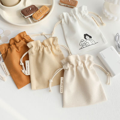 Saco de cordas de algodão natural e ecológico