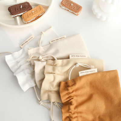 Saco de cordas de algodão natural e ecológico
