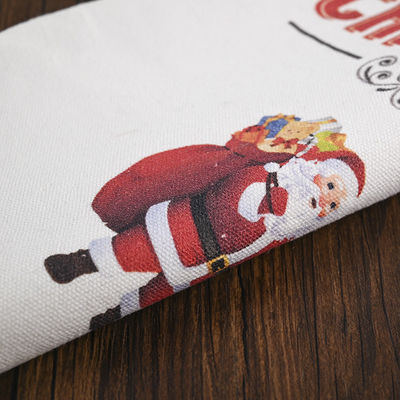 Logotipo personalizado de Natal de 2022 Sacos de cordas 100% algodão meias do Pai Natal doces nozes Saco de presente