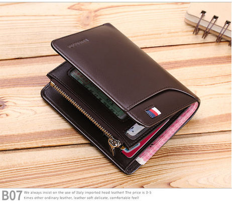 Carteira Multifuntcional Bifold Homem mais recente Design de moda para Homens Viagens e Negócios