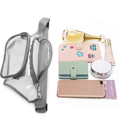 Custom Outdoor Waterproof PVC Clear Fanny Pack OEM/ODM Perfeito para homens e mulheres em movimento