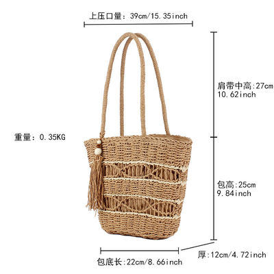 Cores personalizadas Moda Summer Beach Bag Mulher Lady Palha Mensageiro Tote Bags Bolsas de ombro Bolsas de mão
