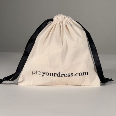 Presentes Dimensões personalizadas Pequeno Grande Bolsa de Musselina Branca Boiadeira Tela de algodão Saco de cordas