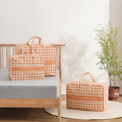 Saco de armazenamento de linho de algodão neutro em termos de gênero para roupas de moda Quilt Viagem Movendo