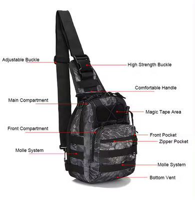 Atualize o seu equipamento para o ar livre com o nosso saco tático Molle para homens, pronto para todas as estações