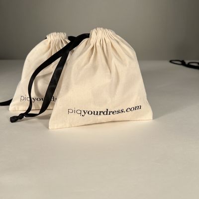 Presentes Dimensões personalizadas Pequeno Grande Bolsa de Musselina Branca Boiadeira Tela de algodão Saco de cordas