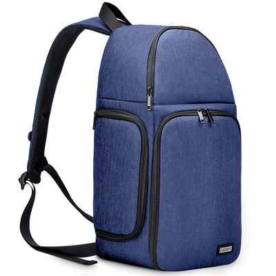 Bolsa de mochila de câmera portátil à prova d'água com logotipo personalizado para lentes e acessórios de câmera DSLR
