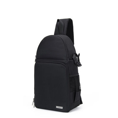Bolsa de mochila de câmera portátil à prova d'água com logotipo personalizado para lentes e acessórios de câmera DSLR
