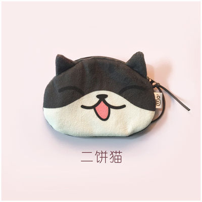 Moeda de gato Unisex 3D Carteira Minúscula Carinhosos Bolso de Plush Pequeno Saco em forma de animal com material de revestimento de linho