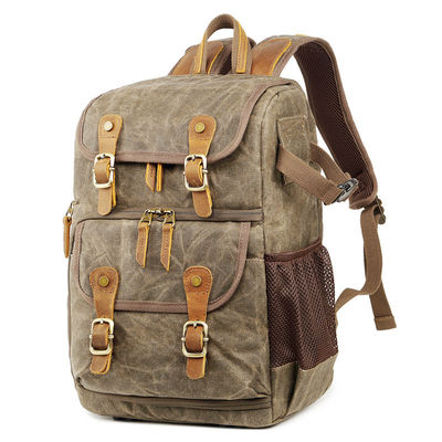 Mochila de câmera personalizada com logotipo ecológico para DSLR e laptop em cores personalizadas