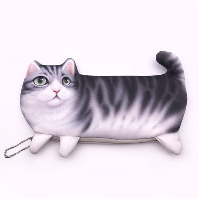 Cartoon Curta 3d Carteira de Gato 2022 Carinha Animal Moeda Bolsa para Necessidades das Crianças