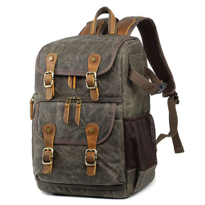 Mochila de câmera personalizada com logotipo ecológico para DSLR e laptop em cores personalizadas