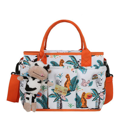 Saco de fraldas multifuncional para mamãe ou papai Tipo de padrão sólido e cor personalizada