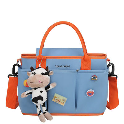 Saco de fraldas multifuncional para mamãe ou papai Tipo de padrão sólido e cor personalizada