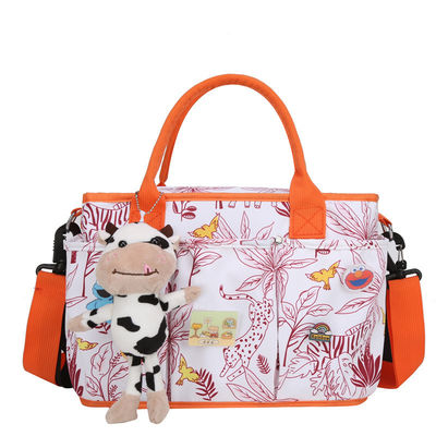 Saco de fraldas multifuncional para mamãe ou papai Tipo de padrão sólido e cor personalizada