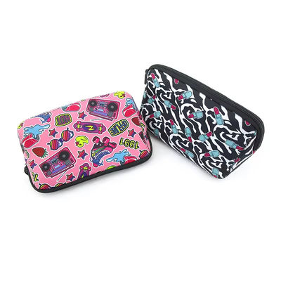Logotipo personalizado Neoprene Sublimação Bolsa Cosmética Maquiagem Bolsas para Bolsas de Damas
