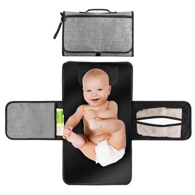 Bolsa de fraldas de bebê de cor personalizada Bolsas de fraldas de moda bolsas molhadas com padrão sólido
