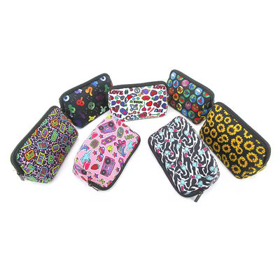 Logotipo personalizado Neoprene Sublimação Bolsa Cosmética Maquiagem Bolsas para Bolsas de Damas