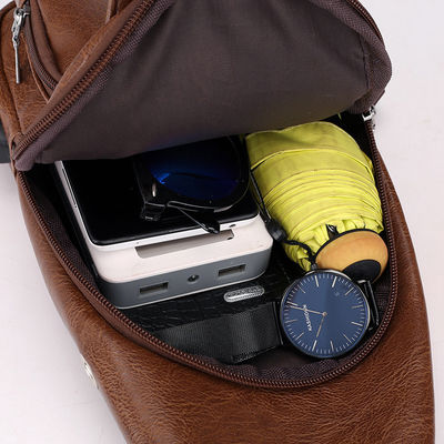 Bolsa de mensageiro de couro PU à prova d'água de cor personalizada para escritório masculino Pequenas maletas