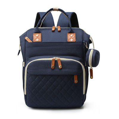 Logotipo personalizado Mãe Saco Bebê Mochila de fraldas com berço de viagem e estação de mudança