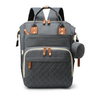 Logotipo personalizado Mãe Saco Bebê Mochila de fraldas com berço de viagem e estação de mudança