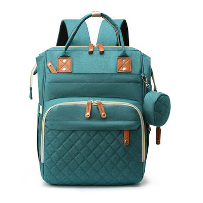 Logotipo personalizado Mãe Saco Bebê Mochila de fraldas com berço de viagem e estação de mudança