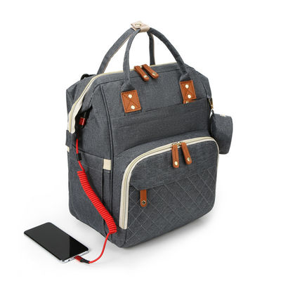 Logotipo personalizado Mãe Saco Bebê Mochila de fraldas com berço de viagem e estação de mudança