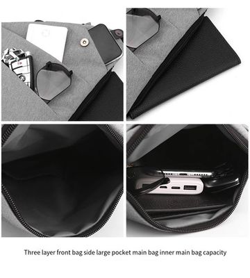 Bolsa de Sling de Peito Antiroubo Multifuncional Personalizada Bolsa de Mensageiro Crossbody para Homens