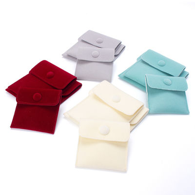 OEM/ODM aceitável bolsas de jóias de microfibra logotipo personalizado bolsas de brincos para chegadas