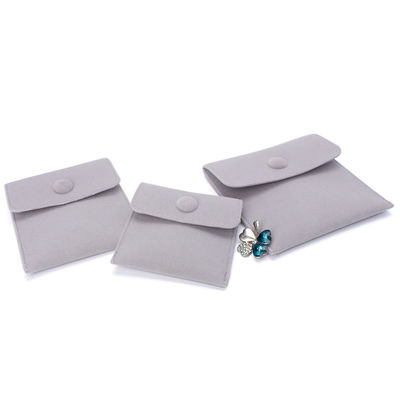 OEM/ODM aceitável bolsas de jóias de microfibra logotipo personalizado bolsas de brincos para chegadas