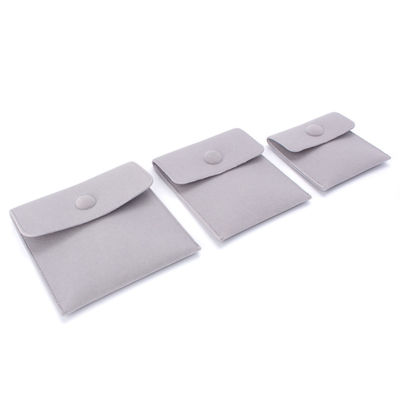 OEM/ODM aceitável bolsas de jóias de microfibra logotipo personalizado bolsas de brincos para chegadas