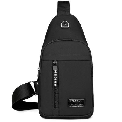 Bolsa de mensageiro versátil com logotipo personalizado Ideal para escritório casual ou saídas de encontro masculino