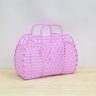 Saco de praia para crianças Cesto de presente reutilizável de fechamento aberto Saco de plástico para meninas e mais