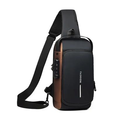 2023 Última moda Saco de crossbody masculino com design à prova d'água e logotipo personalizado