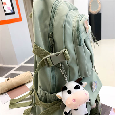 Mochila de vento de tecido de Oxford para estudantes do ensino fundamental e do ensino secundário com compartimento interior