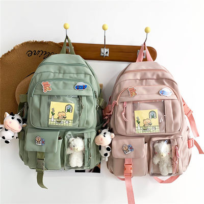 Mochila de vento de tecido de Oxford para estudantes do ensino fundamental e do ensino secundário com compartimento interior
