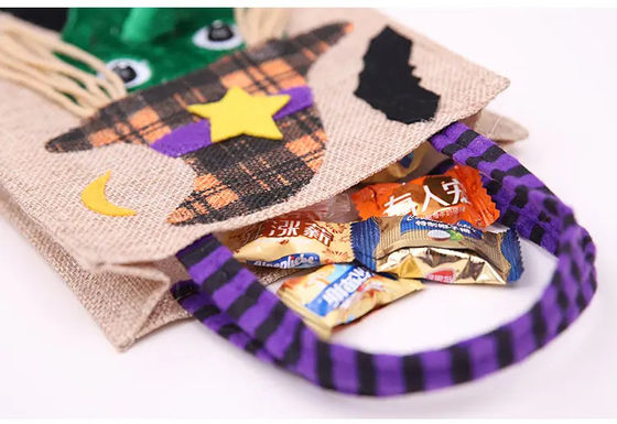 Saco de linho reutilizável para coleção de doces