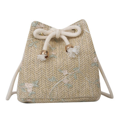 Saco de palha de viagem de ombro único em cor personalizada para os amantes da moda
