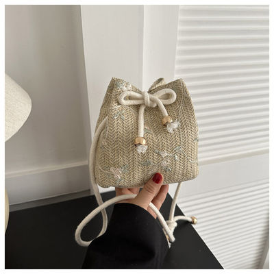 Saco de palha de viagem de ombro único em cor personalizada para os amantes da moda