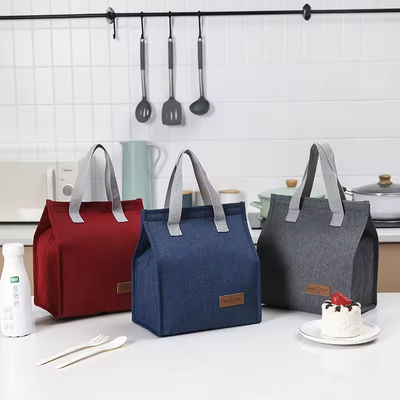 Bolsa de compras de poliéster Cooler do almoço Tote térmico para isolamento simples e de moda