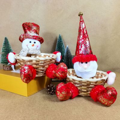 Aceitável OEM/ODM Decoração personalizada de escritório de Natal Carrinho de doces para presente para casa