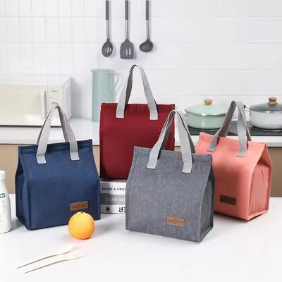 Bolsa de compras de poliéster Cooler do almoço Tote térmico para isolamento simples e de moda