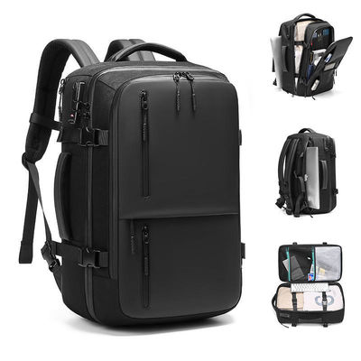 Mochila de negócios de revestimento de poliéster com grande capacidade e material oxford impermeável
