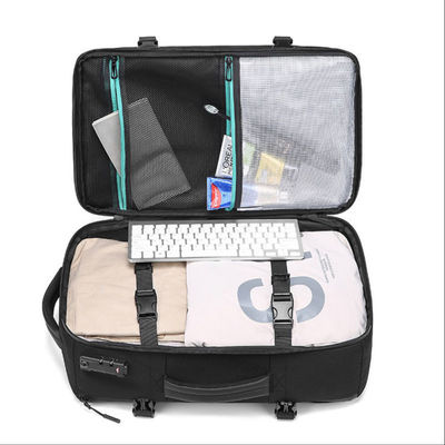 Mochila de negócios de revestimento de poliéster com grande capacidade e material oxford impermeável