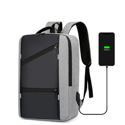 Mochila personalizada para laptops masculino com design anti-roubo e porta de carregamento USB