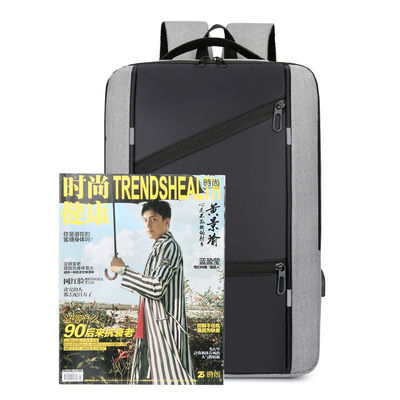 Mochila personalizada para laptops masculino com design anti-roubo e porta de carregamento USB