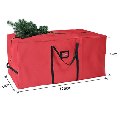 Cores personalizadas Saco de armazenamento de árvore de Natal resistente à poeira durável 600d Oxford