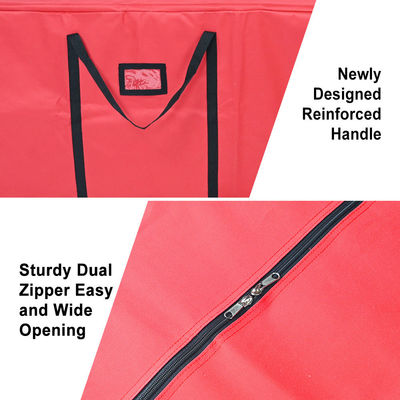 Cores personalizadas Saco de armazenamento de árvore de Natal resistente à poeira durável 600d Oxford